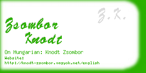 zsombor knodt business card